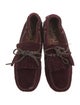 Yves Saint Laurent Rive Gauche Velvet Moccasins