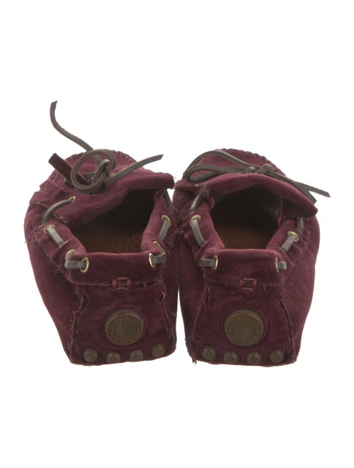 Yves Saint Laurent Rive Gauche Velvet Moccasins