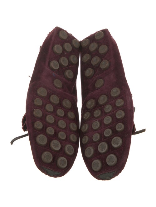 Yves Saint Laurent Rive Gauche Velvet Moccasins