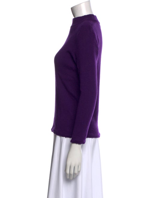 Yves Saint Laurent Rive Gauche Cashmere Mock Neck Sweater