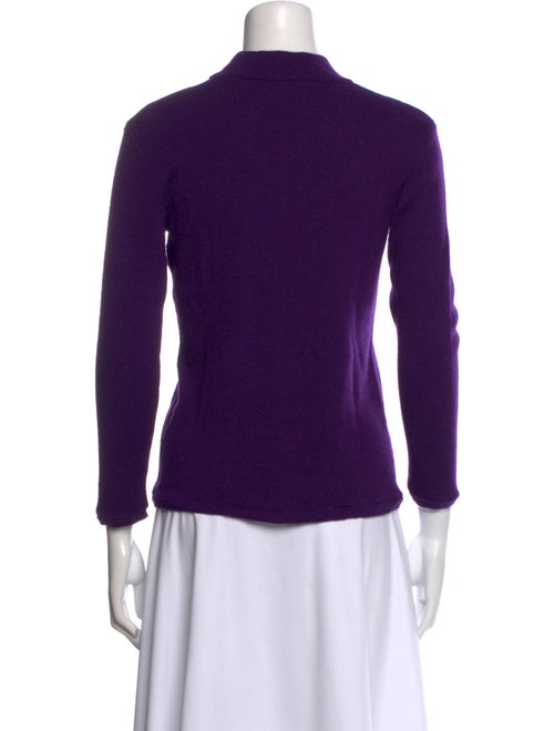 Yves Saint Laurent Rive Gauche Cashmere Mock Neck Sweater