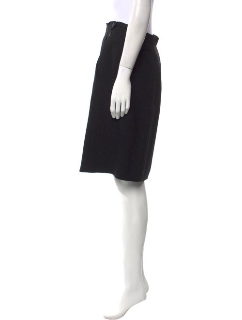 Yves Saint Laurent Rive Gauche Wool Knee-Length Skirt