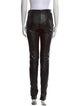 Yves Saint Laurent Rive Gauche Leather Skinny Leg Pants