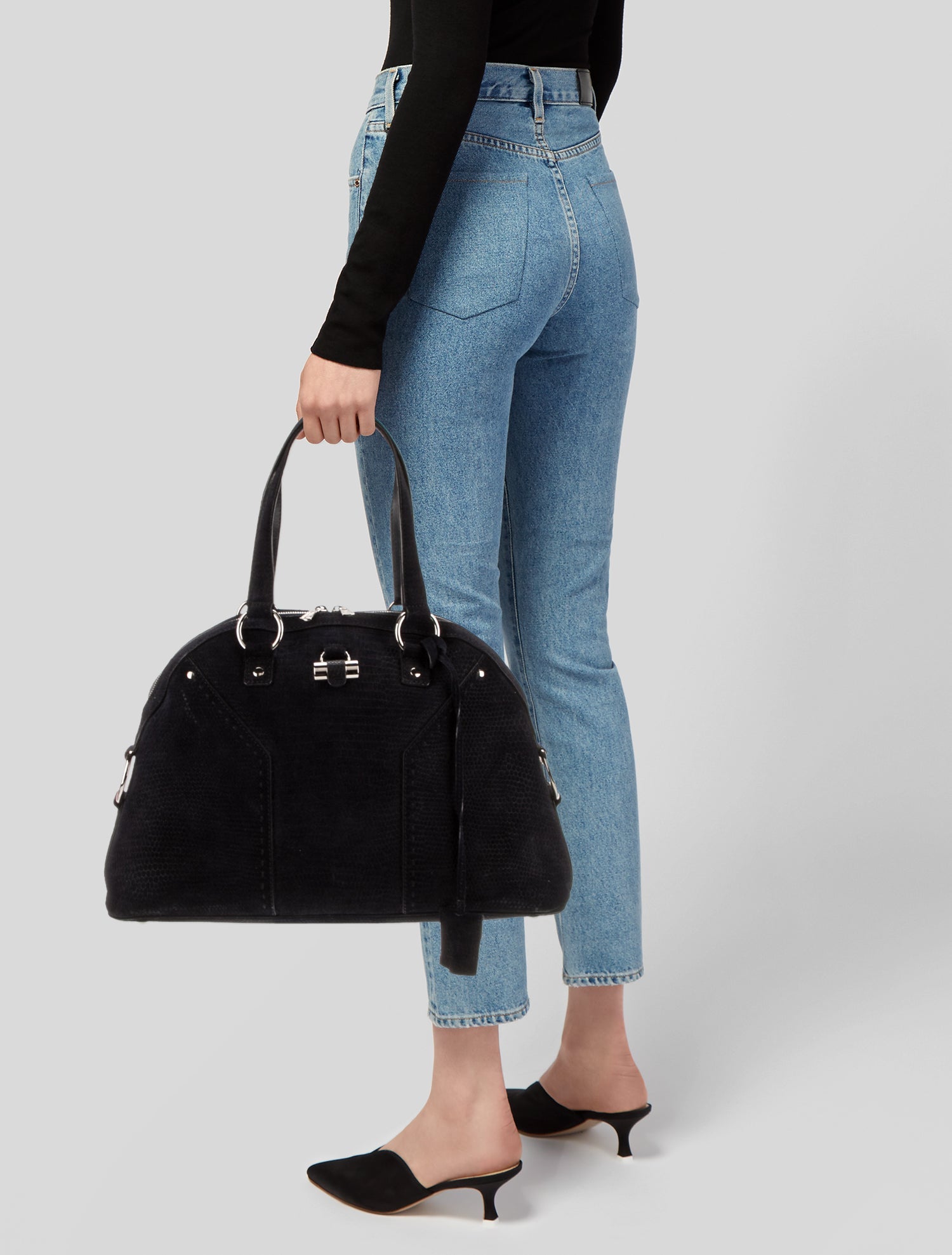 Yves Saint Laurent Rive Gauche Suede Muse Vintage