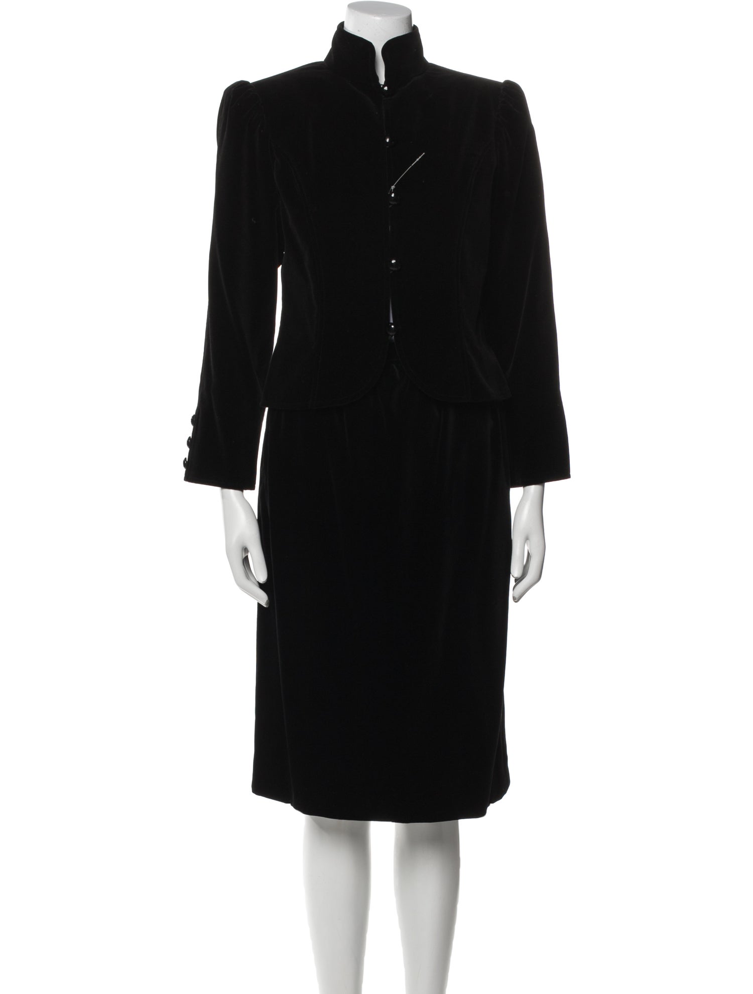 Yves Saint Laurent Rive Gauche Vintage 1980's Skirt Suit