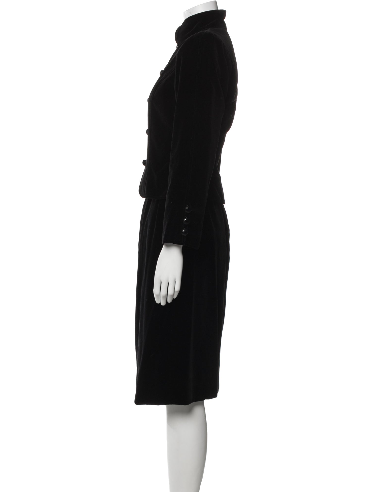 Yves Saint Laurent Rive Gauche Vintage 1980's Skirt Suit