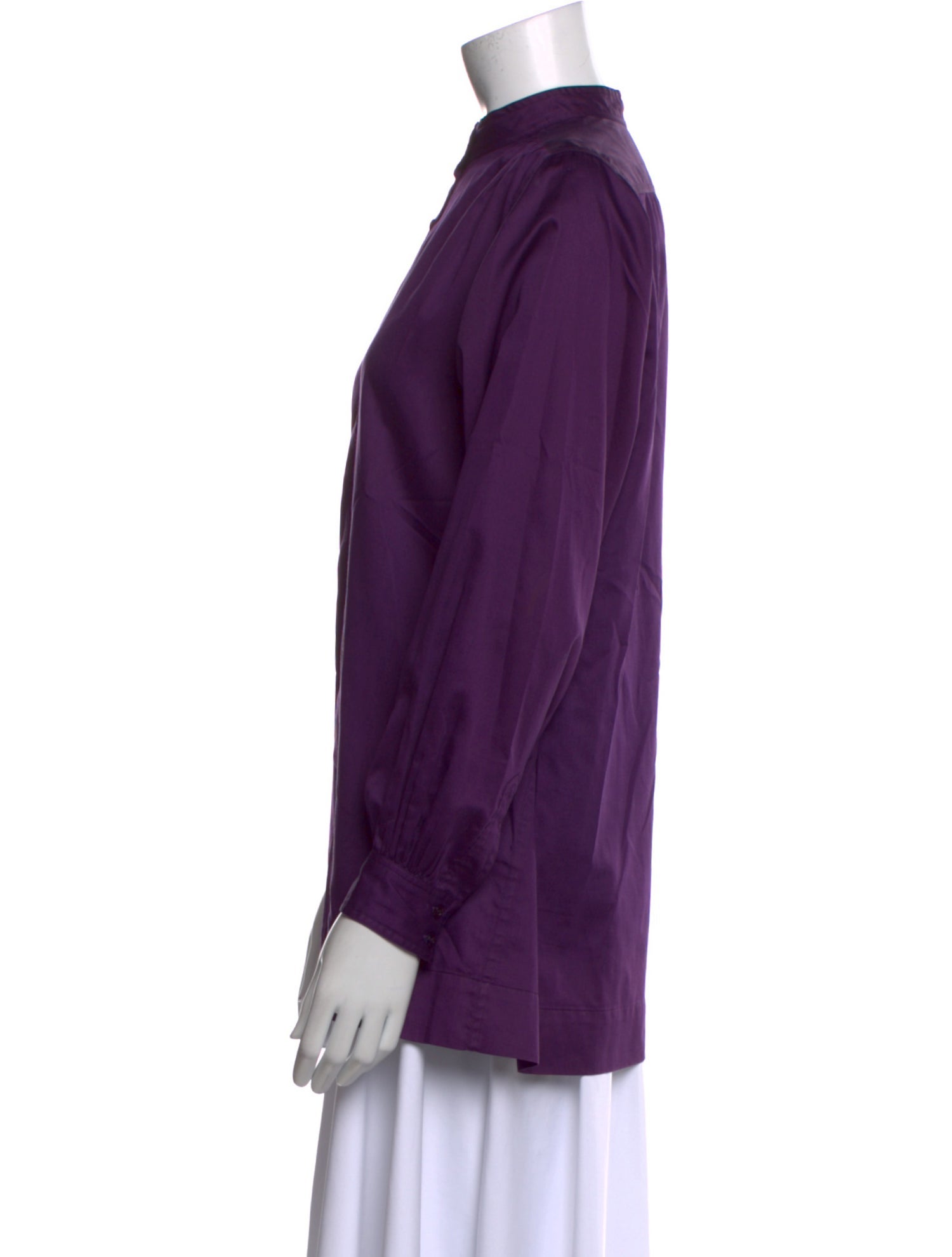 Yves Saint Laurent Rive Gauche Vintage Late 1970's - Early 1980's Button-Up Top