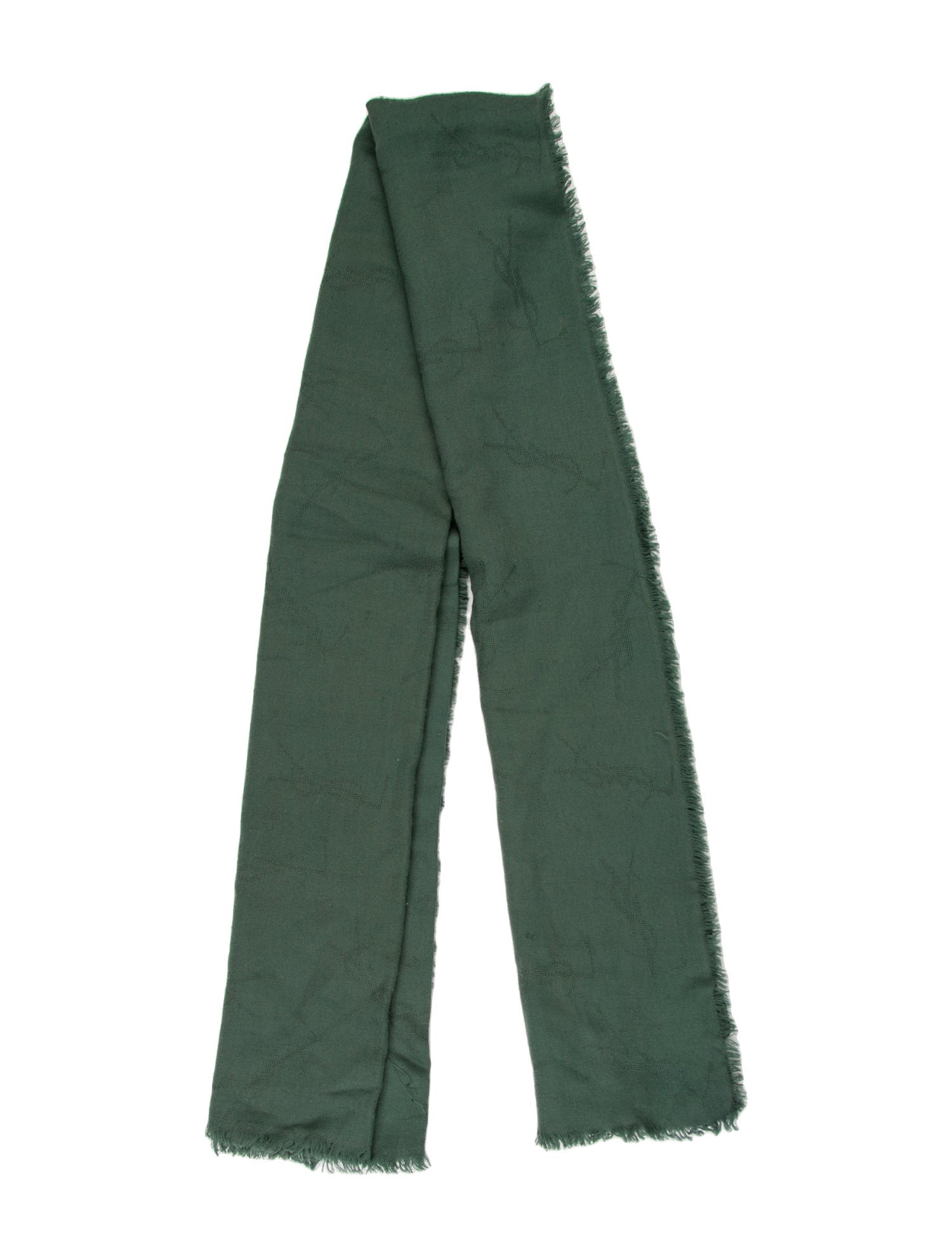 Yves Saint Laurent Rive Gauche Virgin Wool Scarf