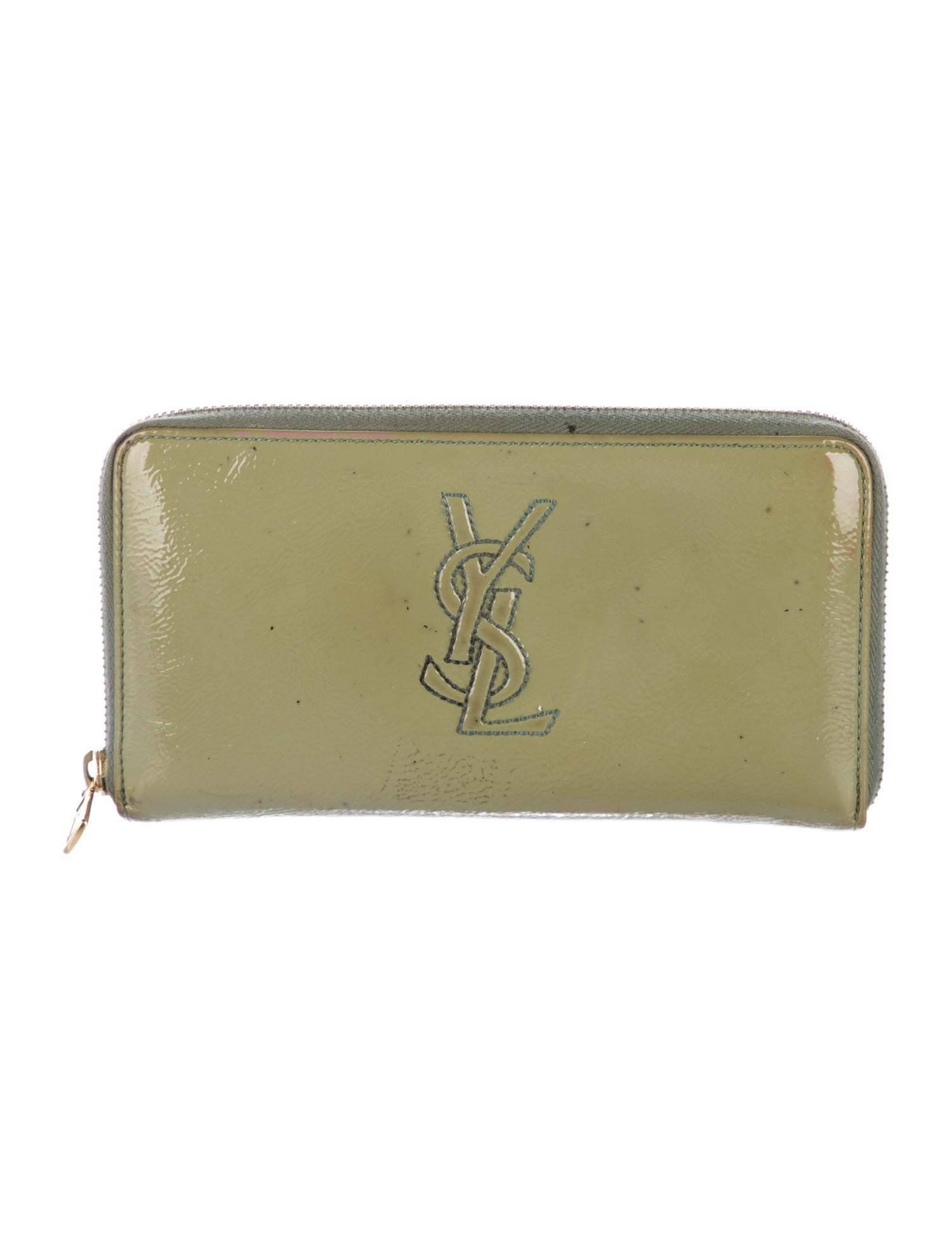 Yves Saint Laurent Rive Gauche Patent Leather Continental Wallet