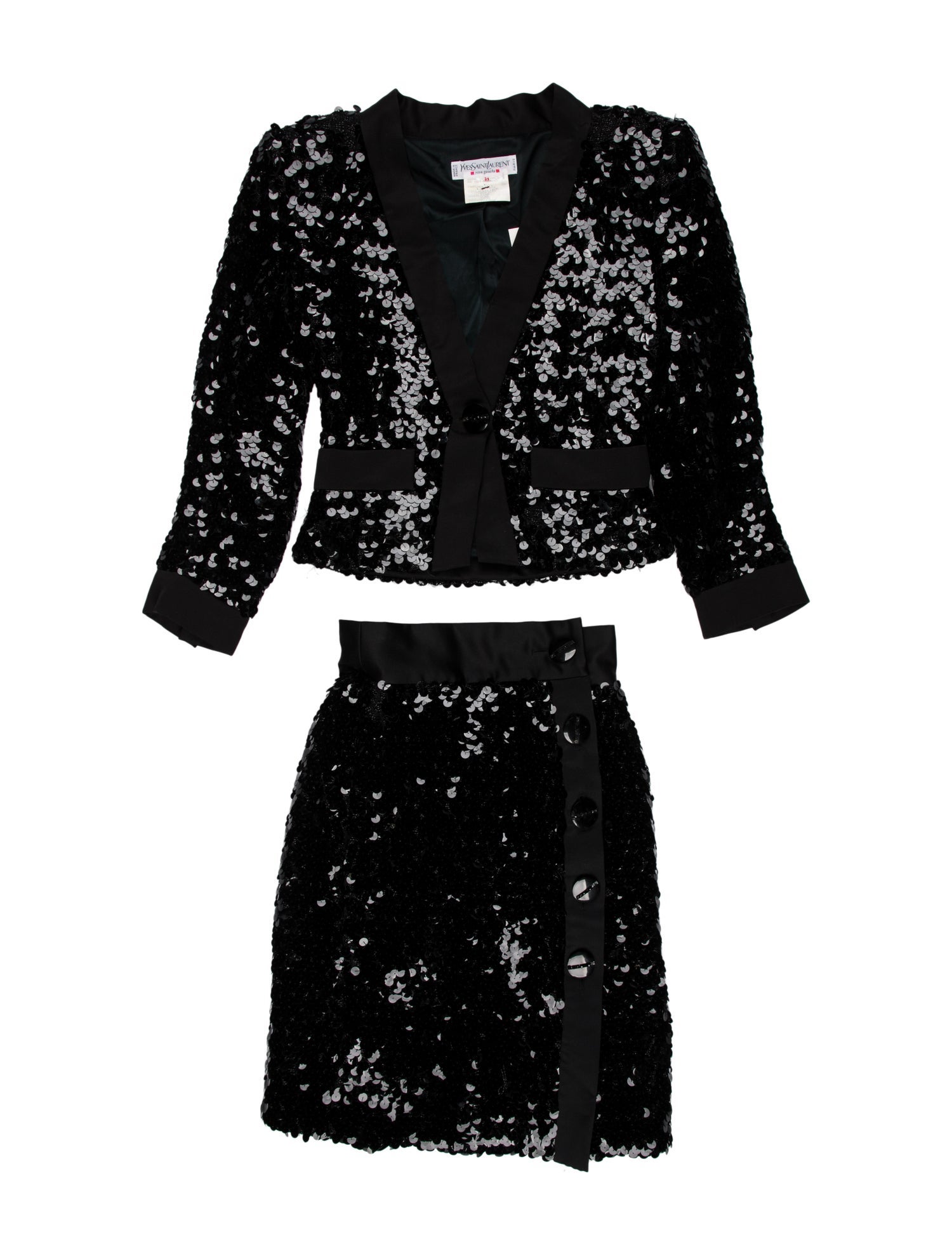 Yves Saint Laurent Rive Gauche Vintage 1989 Skirt Suit