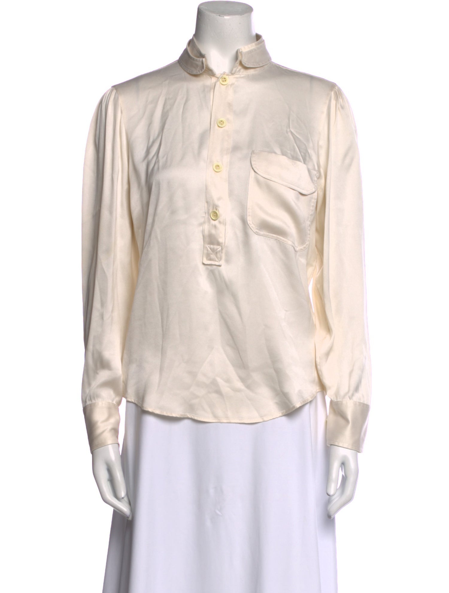 Yves Saint Laurent Rive Gauche Vintage 2000's Button-Up Top