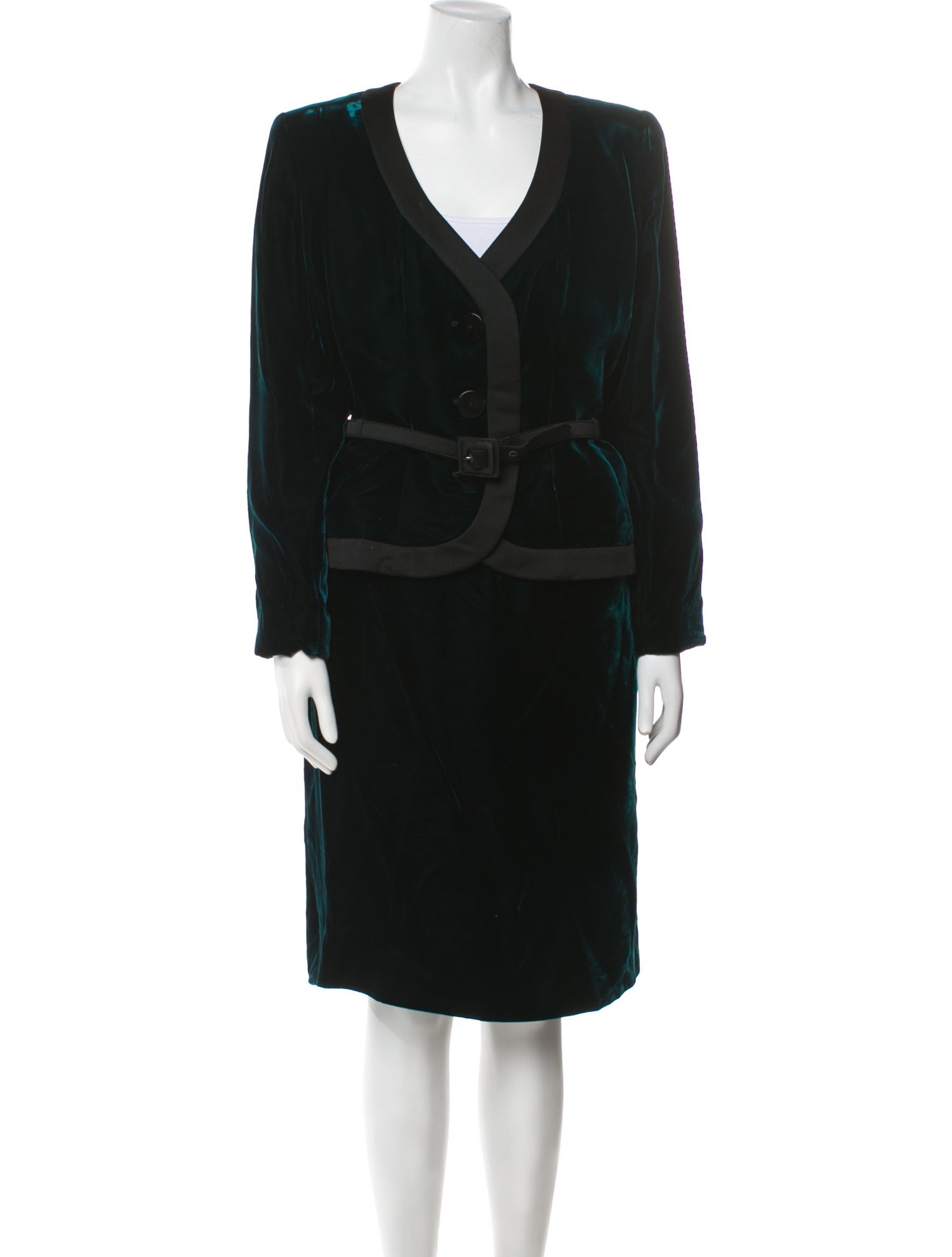 Yves Saint Laurent Rive Gauche Vintage 1995 Skirt Suit