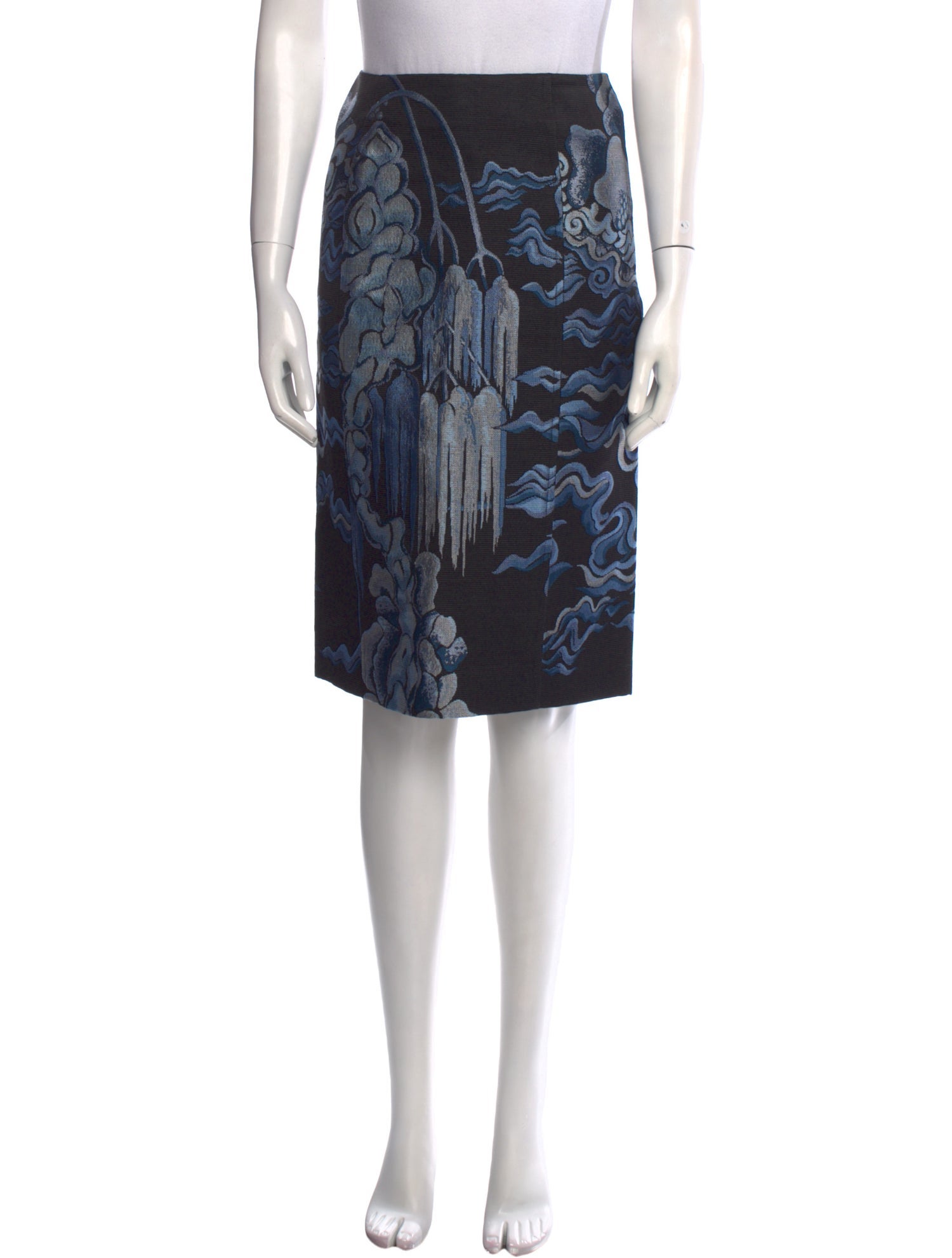 Yves Saint Laurent Rive Gauche Vintage Knee-Length Skirt