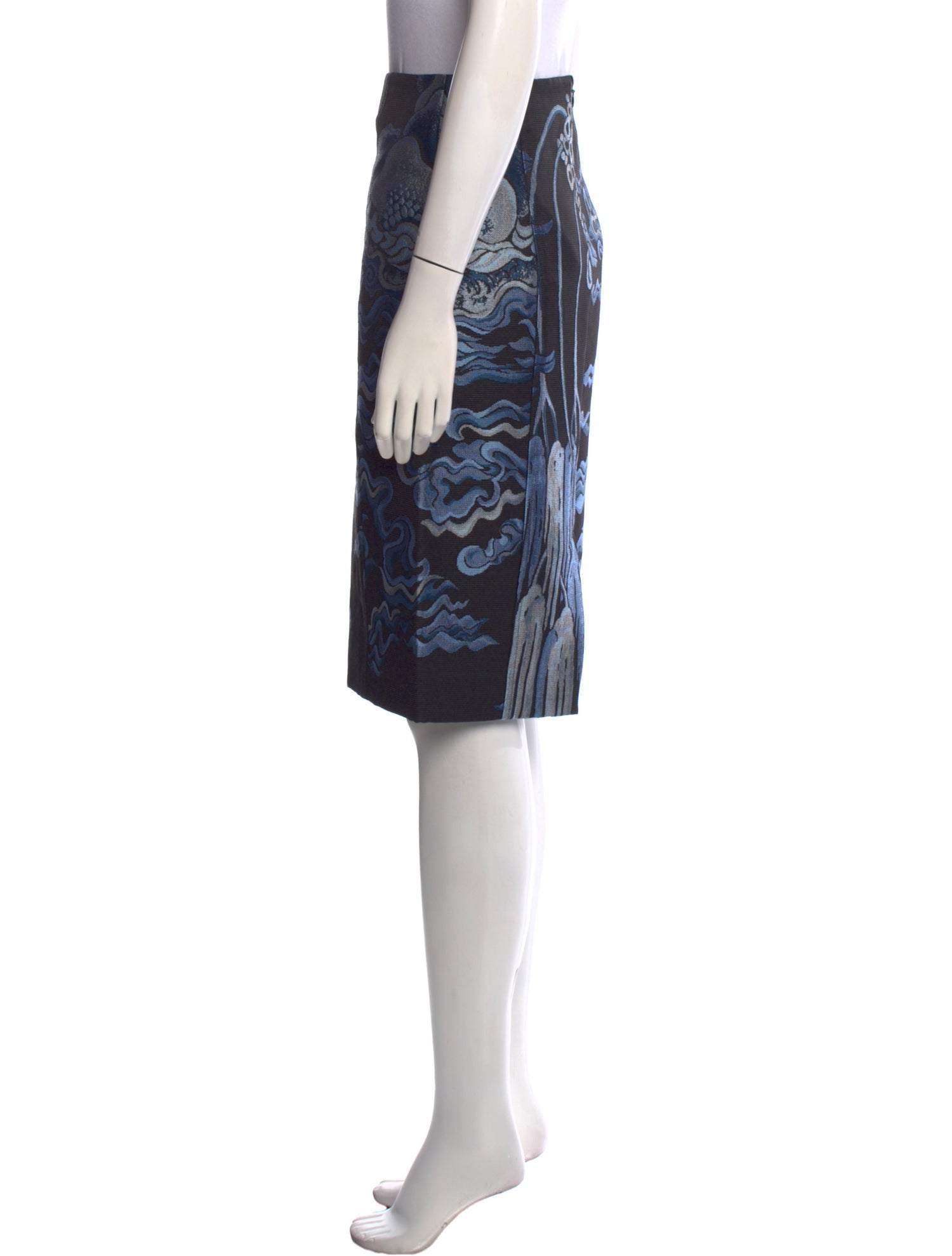 Yves Saint Laurent Rive Gauche Vintage Knee-Length Skirt