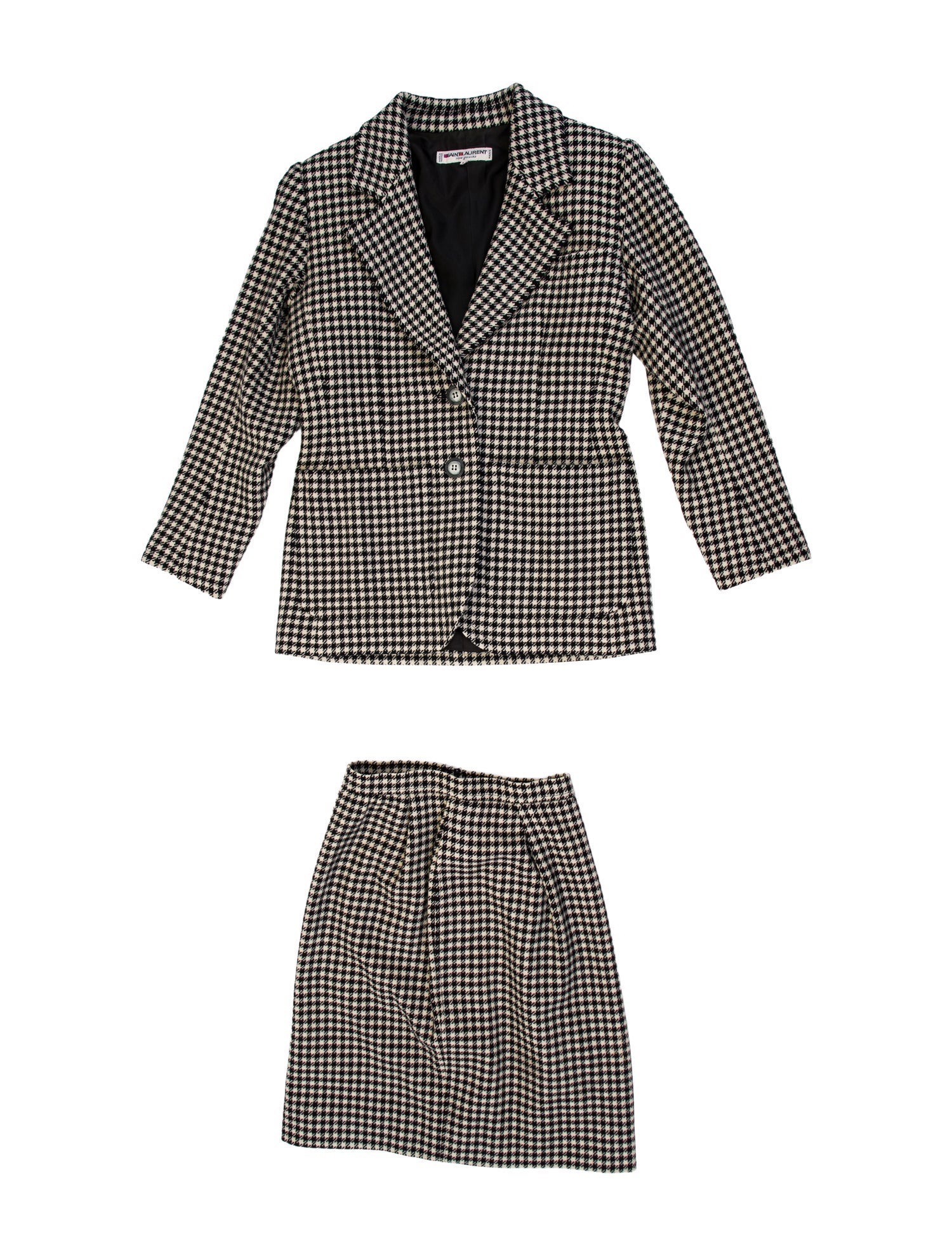 Yves Saint Laurent Rive Gauche 1980's Skirt Set