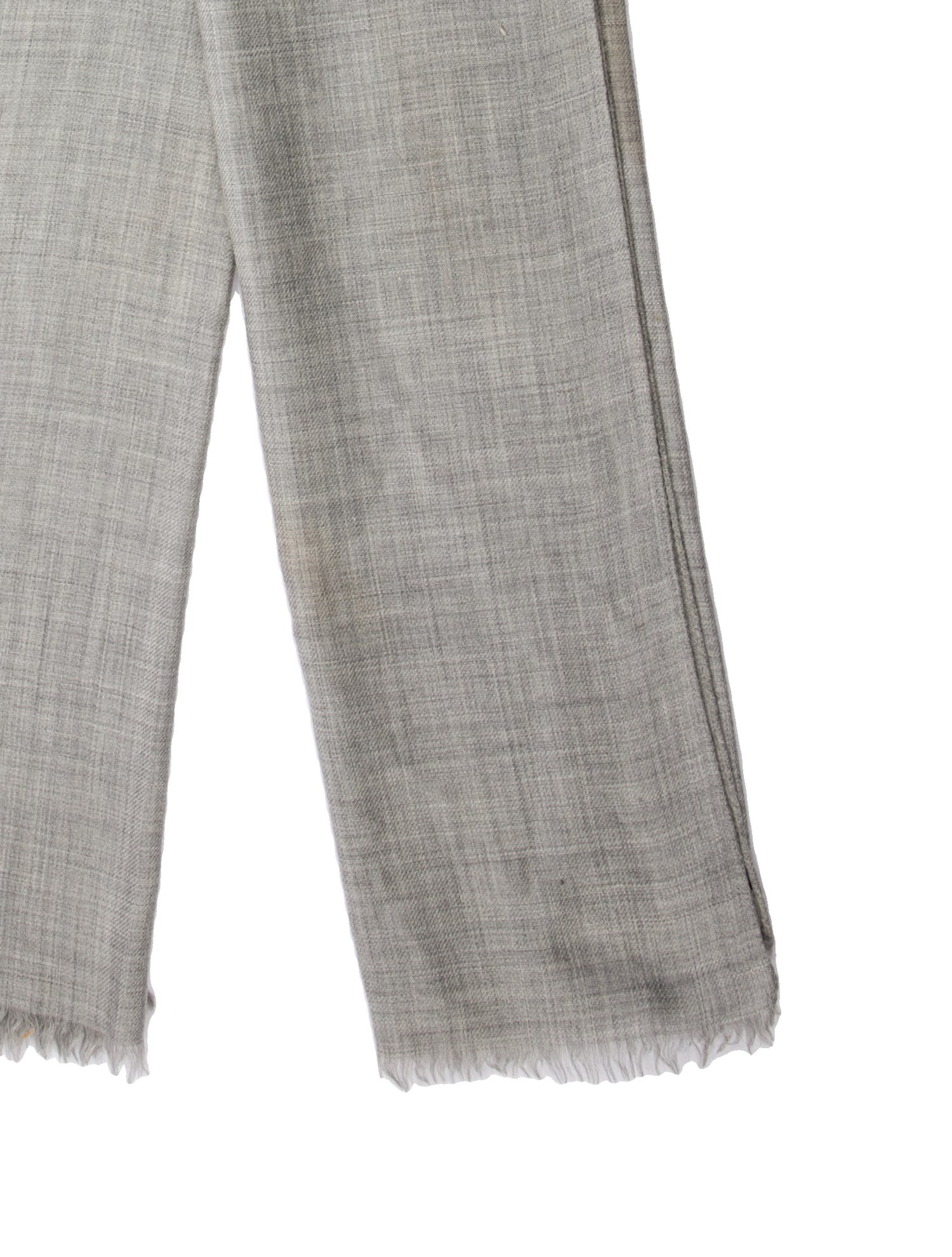 Yves Saint Laurent Rive Gauche Wool Printed Scarf