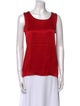 Yves Saint Laurent Rive Gauche Scoop Neck Sleeveless Top