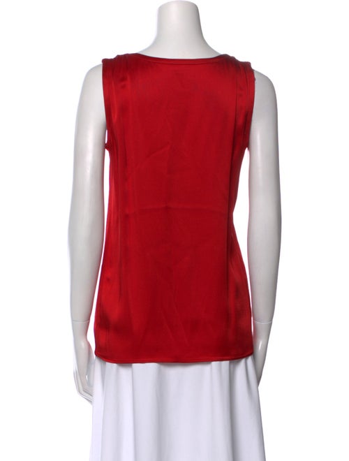 Yves Saint Laurent Rive Gauche Scoop Neck Sleeveless Top