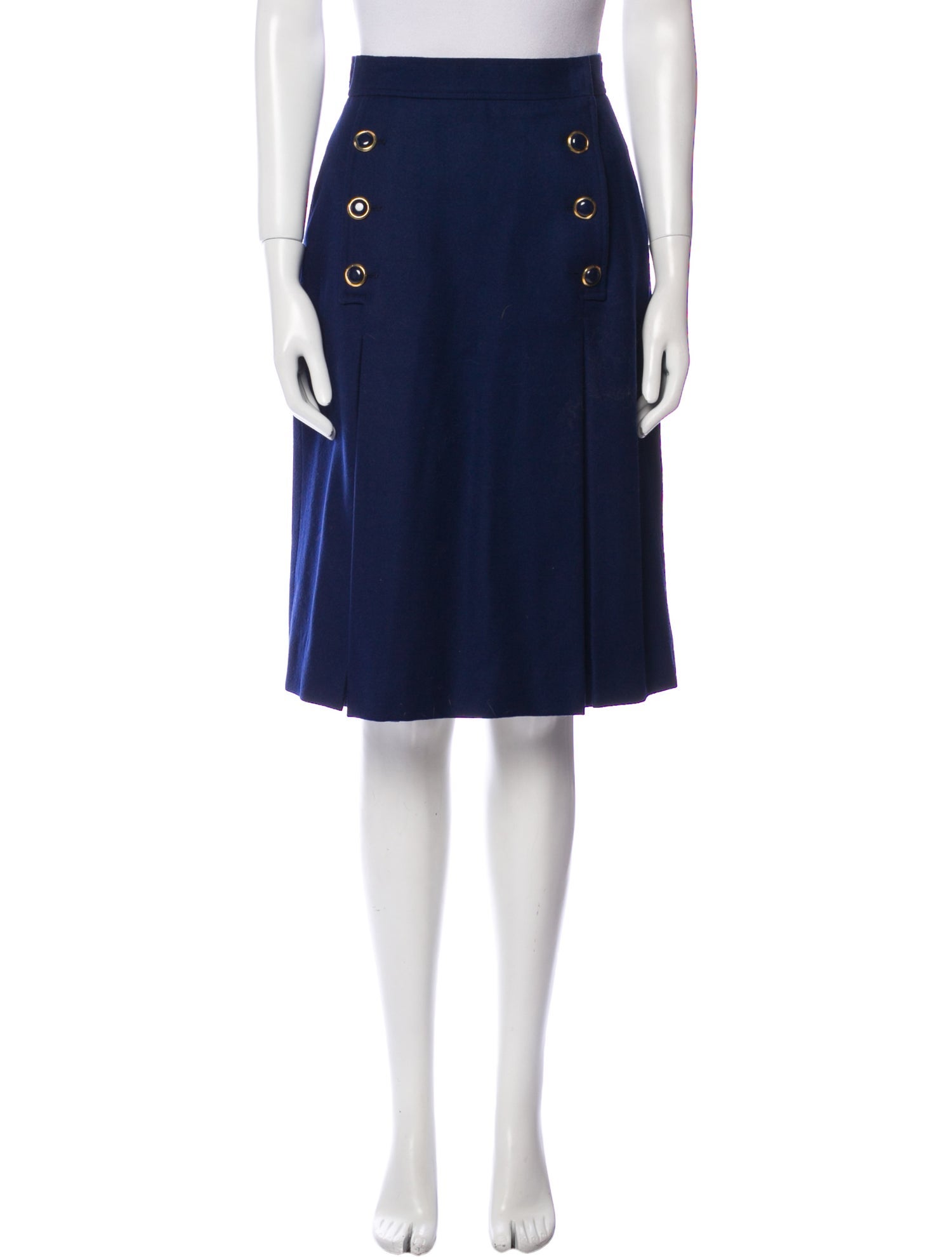 Yves Saint Laurent Rive Gauche Knee-Length Skirt