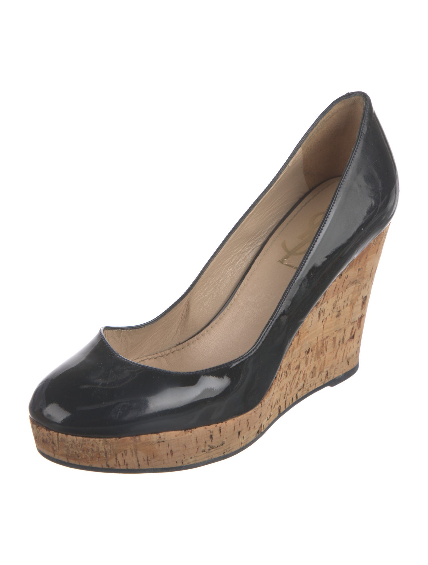 Yves Saint Laurent Rive Gauche Patent Leather Pumps