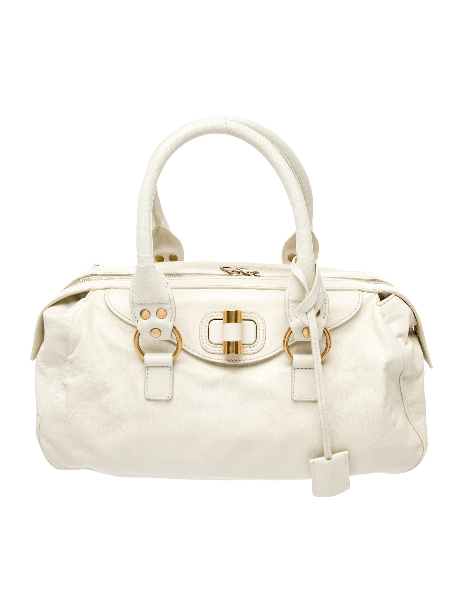 Yves Saint Laurent Rive Gauche Leather Top Handle Bag Vintage