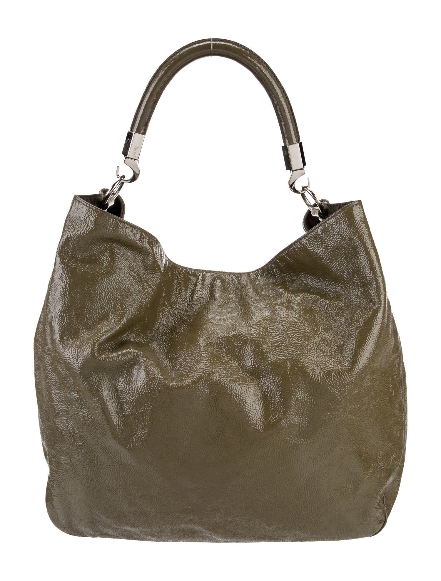 Yves Saint Laurent Rive Gauche Patent Leather Hobo
