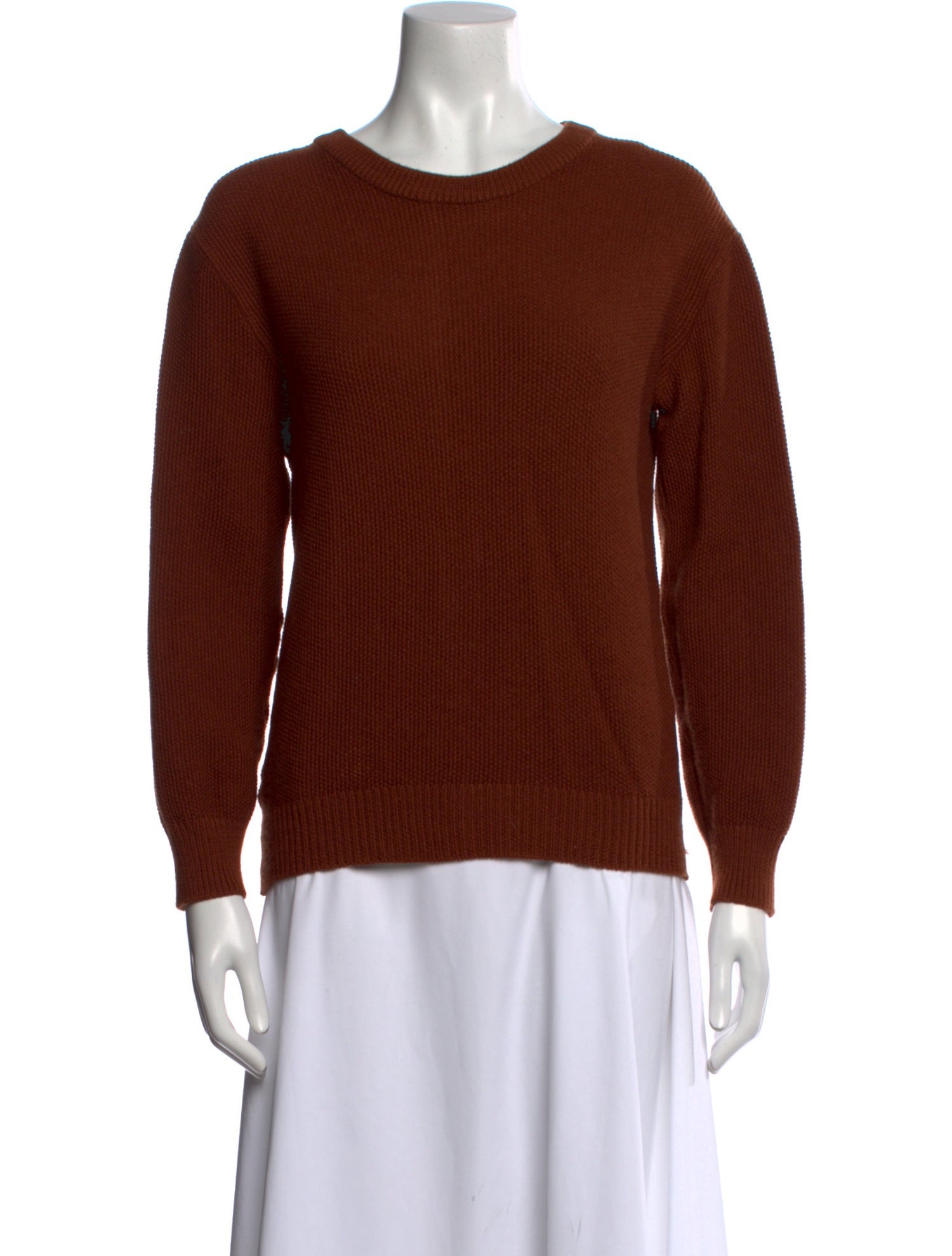 Yves Saint Laurent Rive Gauche Wool Scoop Neck Sweater