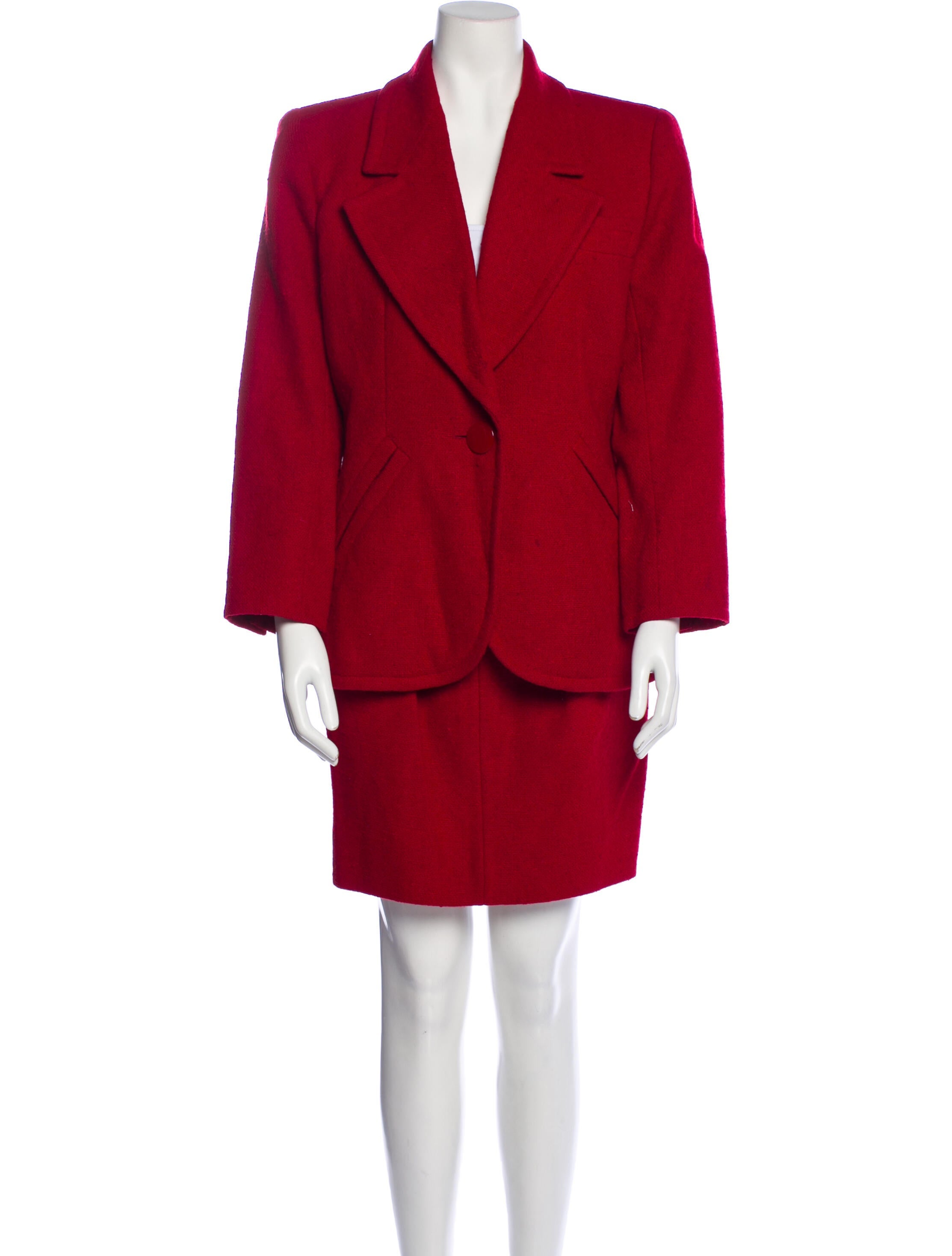 Yves Saint Laurent Rive Gauche Vintage 1989 Skirt Suit