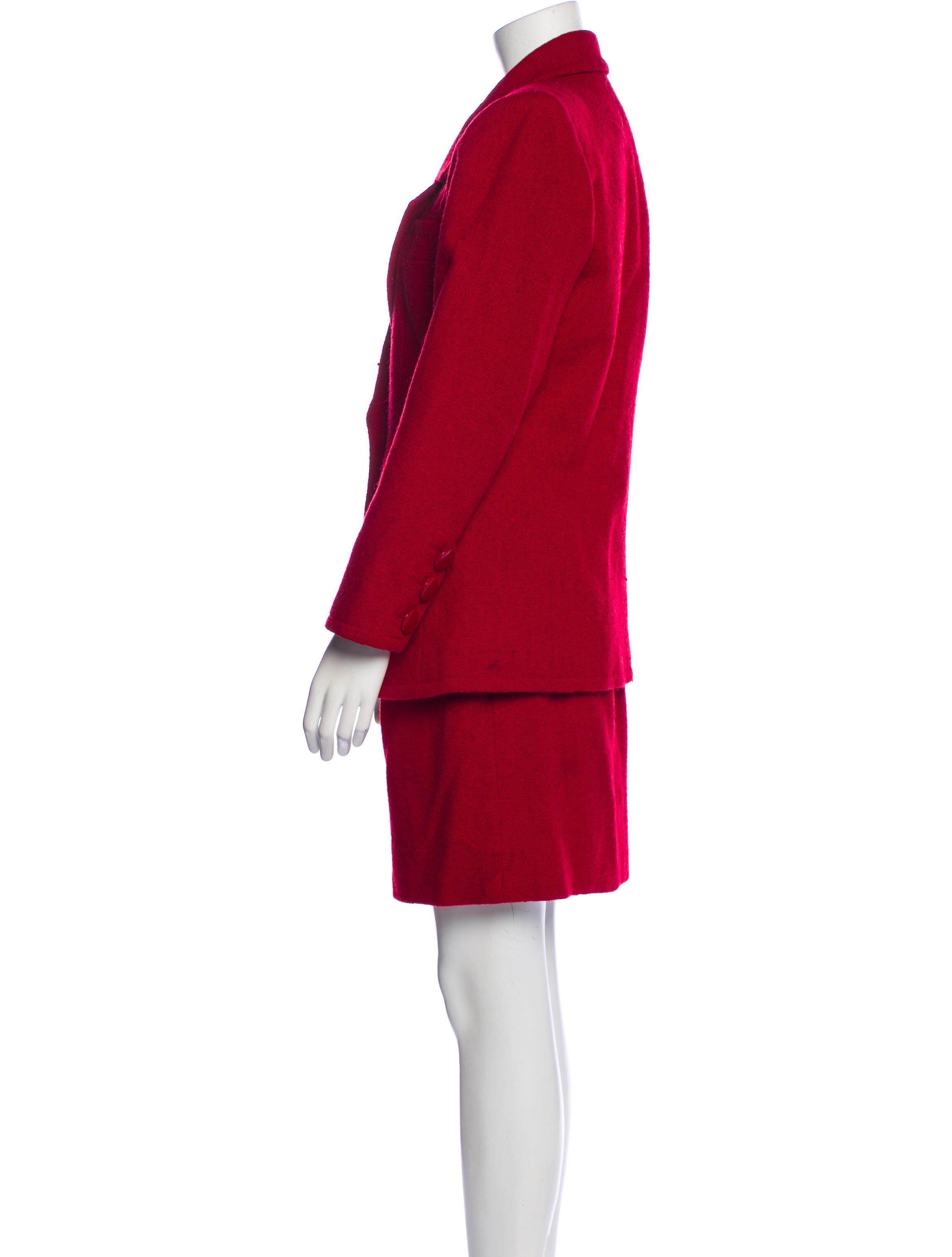 Yves Saint Laurent Rive Gauche Vintage 1989 Skirt Suit