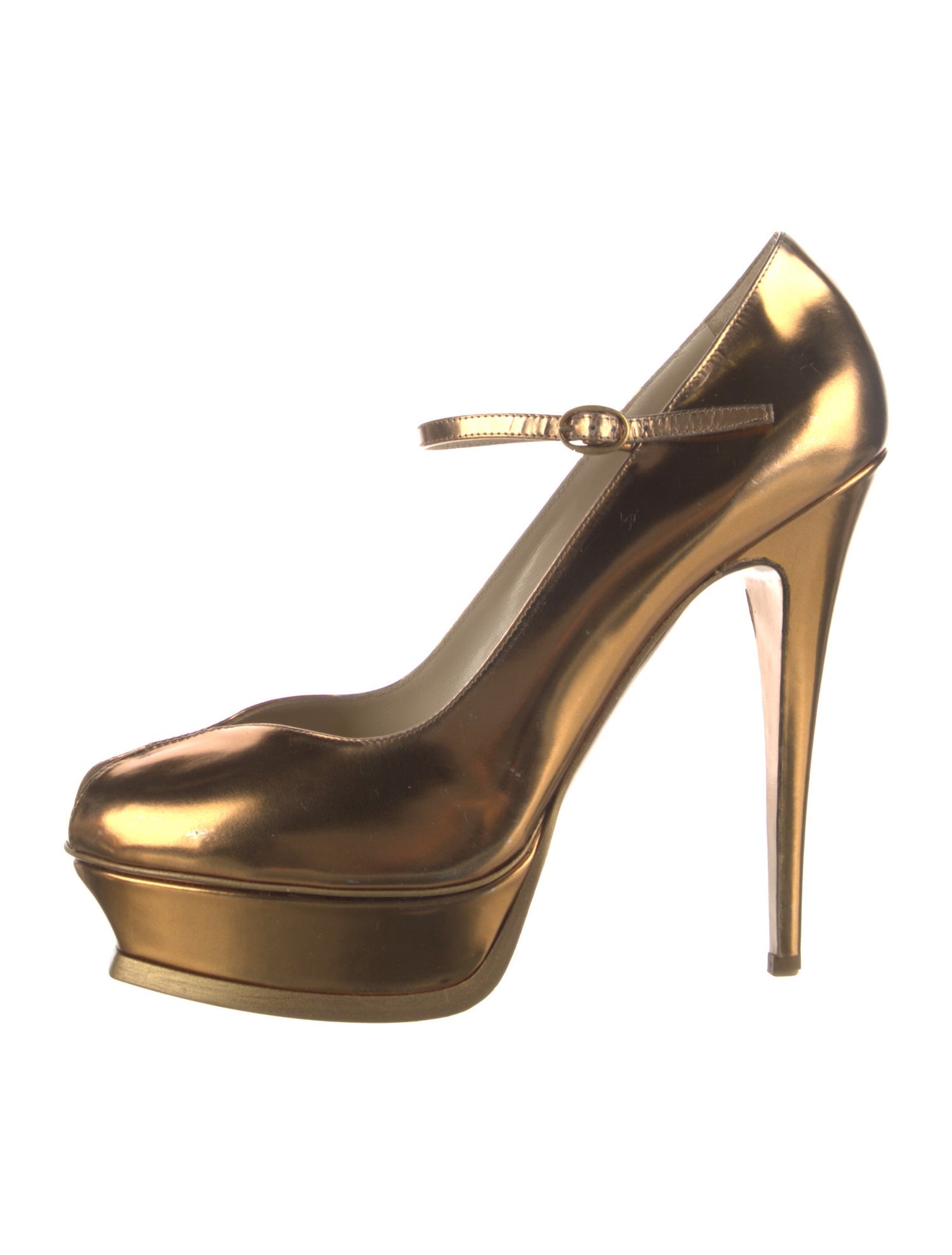 Yves Saint Laurent Rive Gauche Patent Leather Pumps