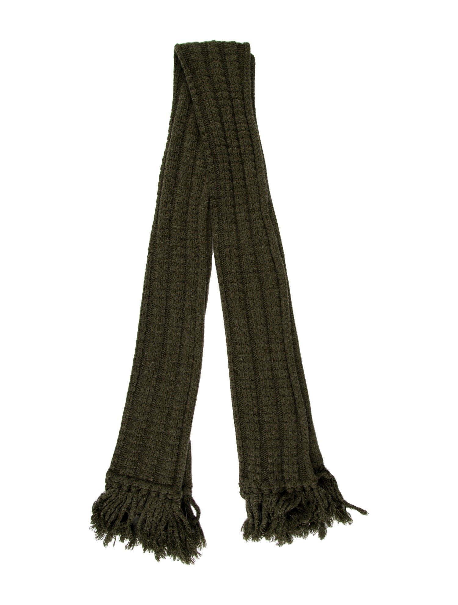 Yves Saint Laurent Rive Gauche Wool Scarf