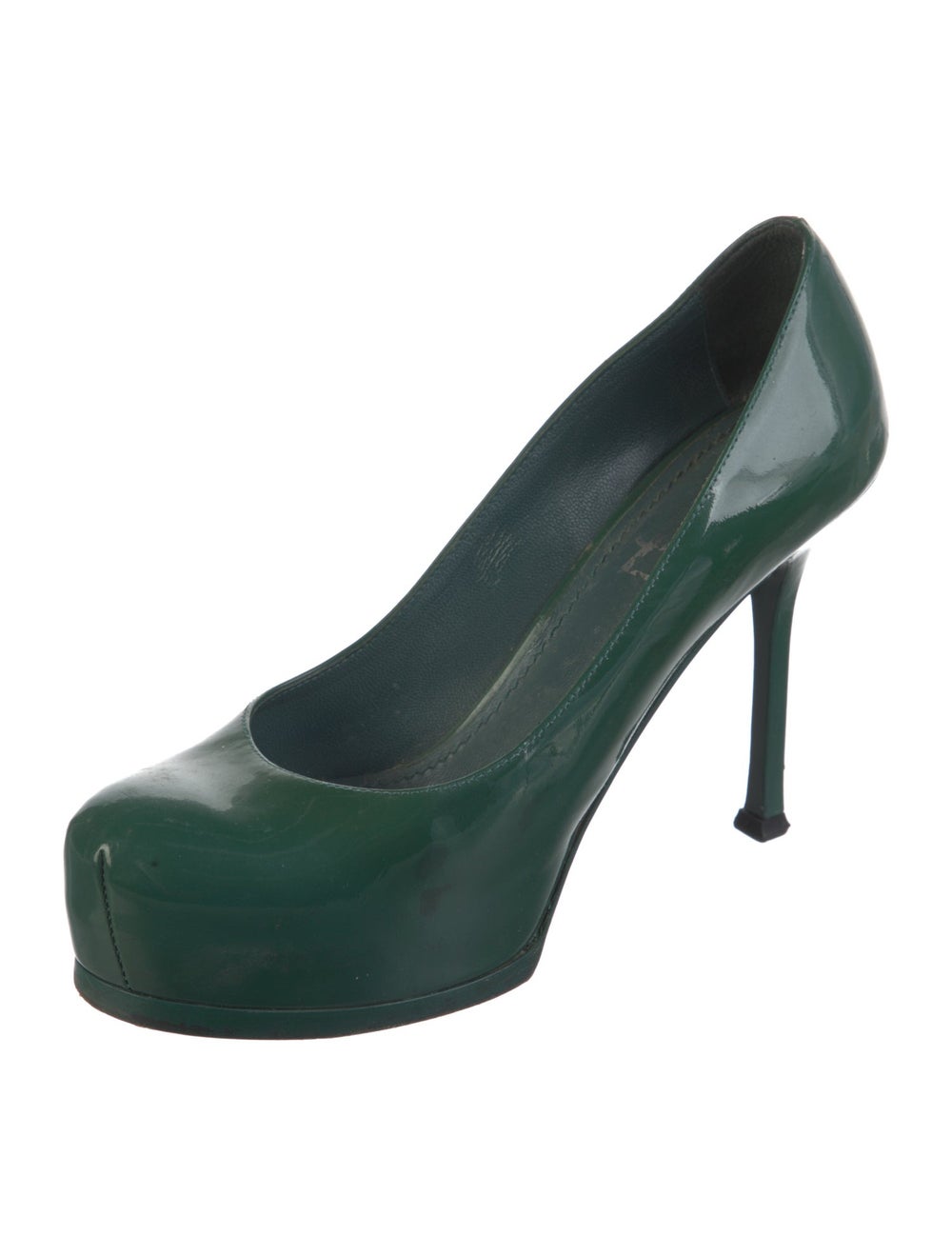 Yves Saint Laurent Rive Gauche Patent Leather Pum… - image 2