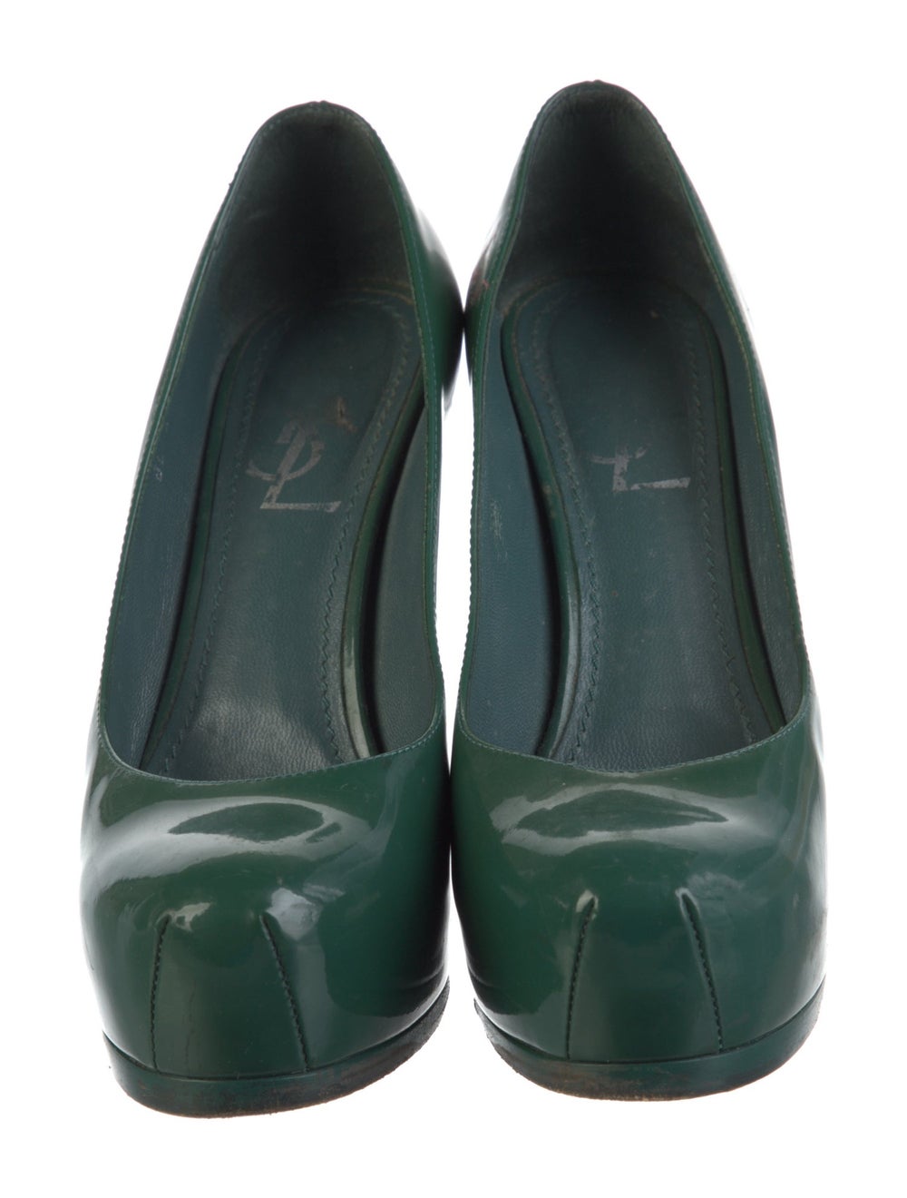Yves Saint Laurent Rive Gauche Patent Leather Pum… - image 3