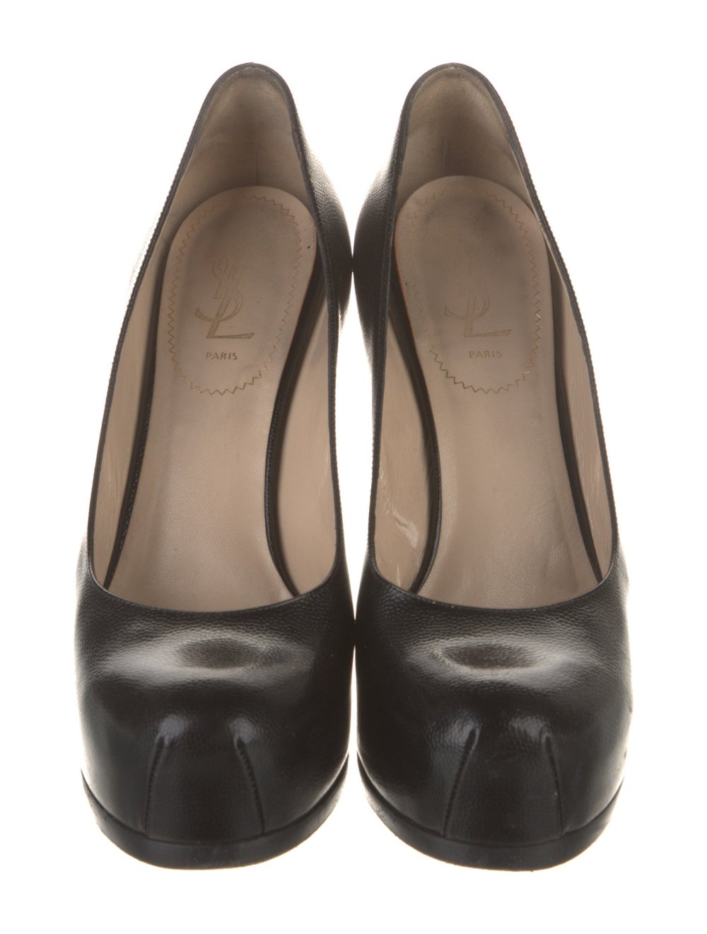 Yves Saint Laurent Rive Gauche Leather Pumps Blac… - image 3