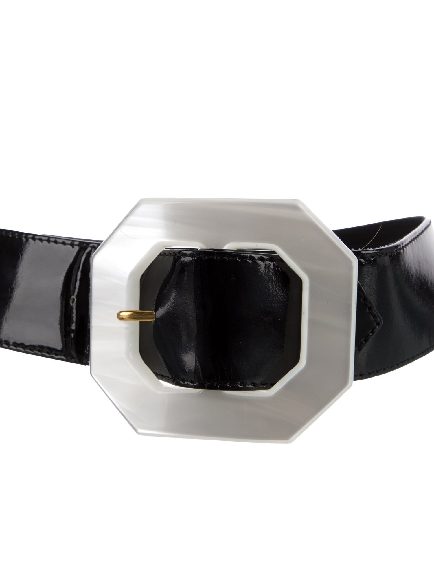 Yves Saint Laurent Rive Gauche Vintage Patent Leather Waist Belt