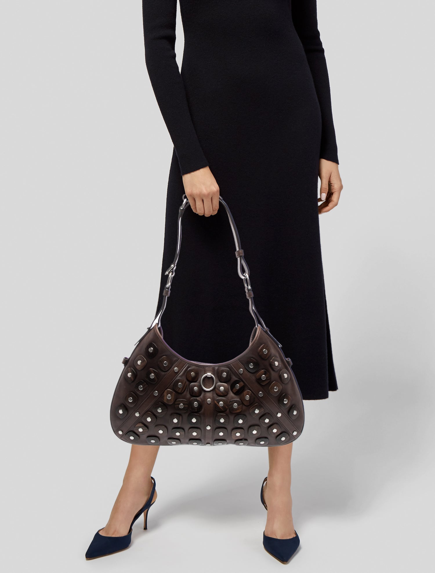 Yves Saint Laurent Rive Gauche Leather Shoulder Bag