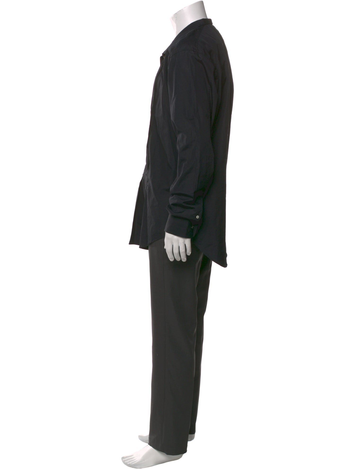 Yves Saint Laurent Rive Gauche Long Sleeve Dress Shirt - Black