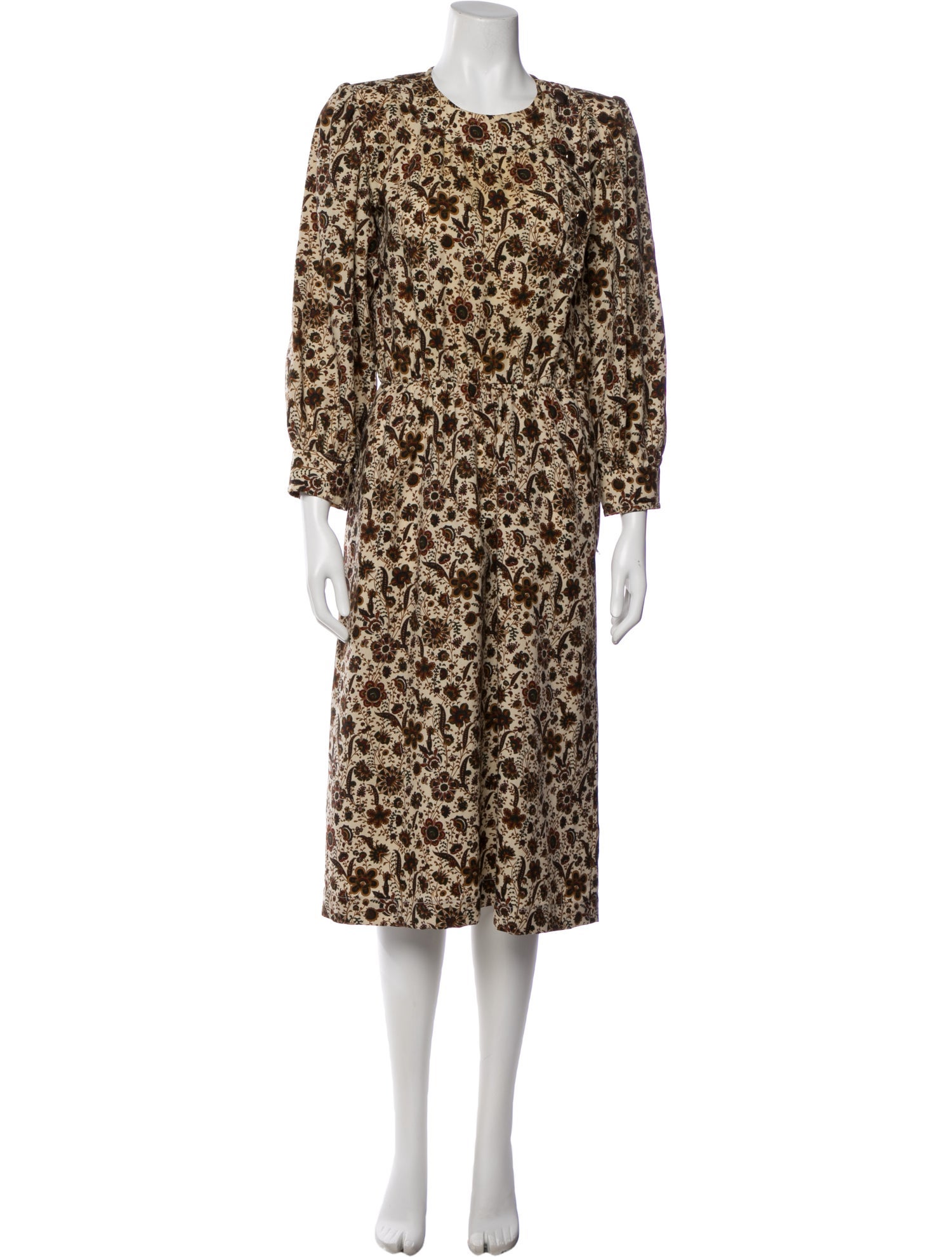 Yves Saint Laurent Rive Gauche Vintage Midi Length Dress