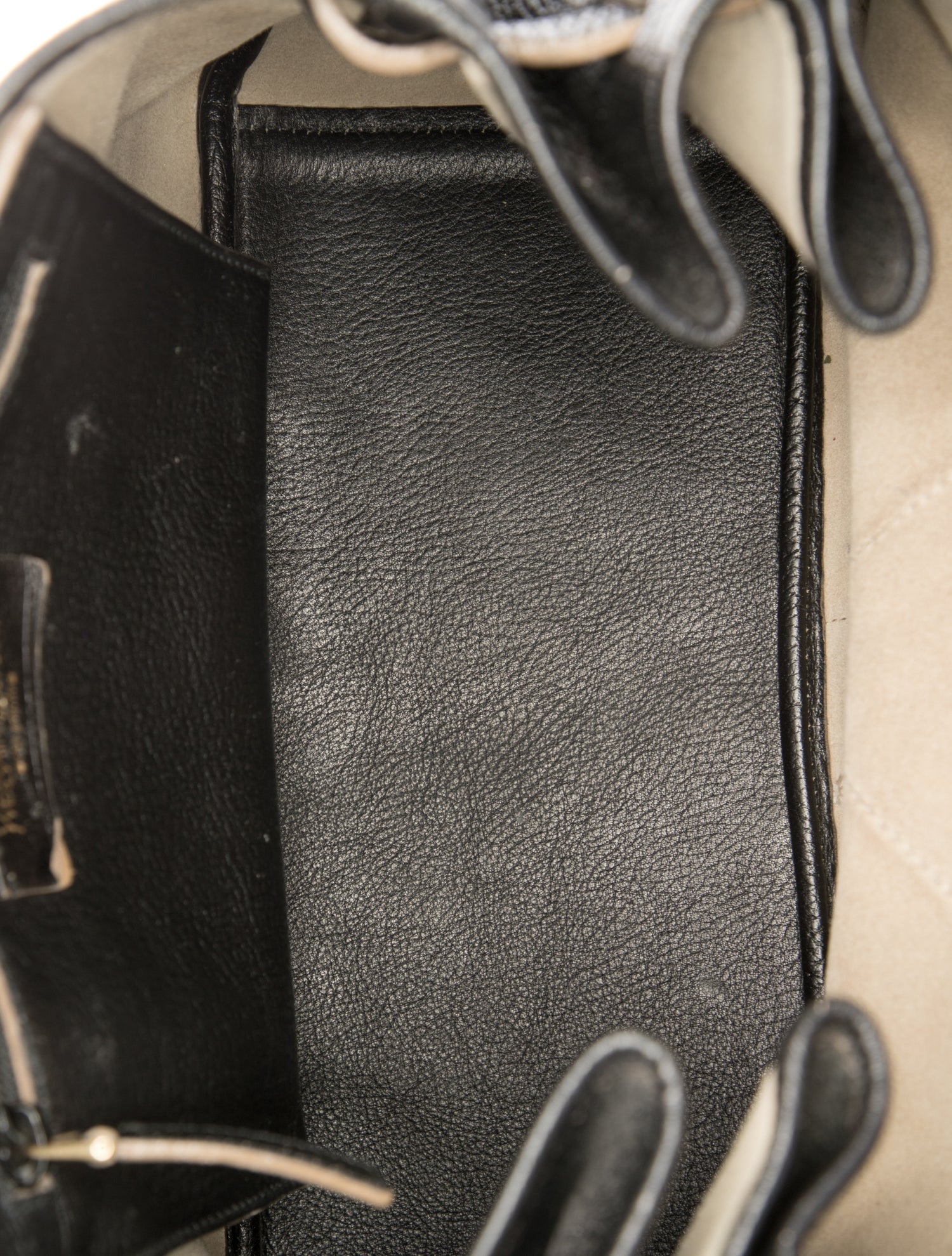 Yves Saint Laurent Rive Gauche Leather Top Handle Bag Vintage