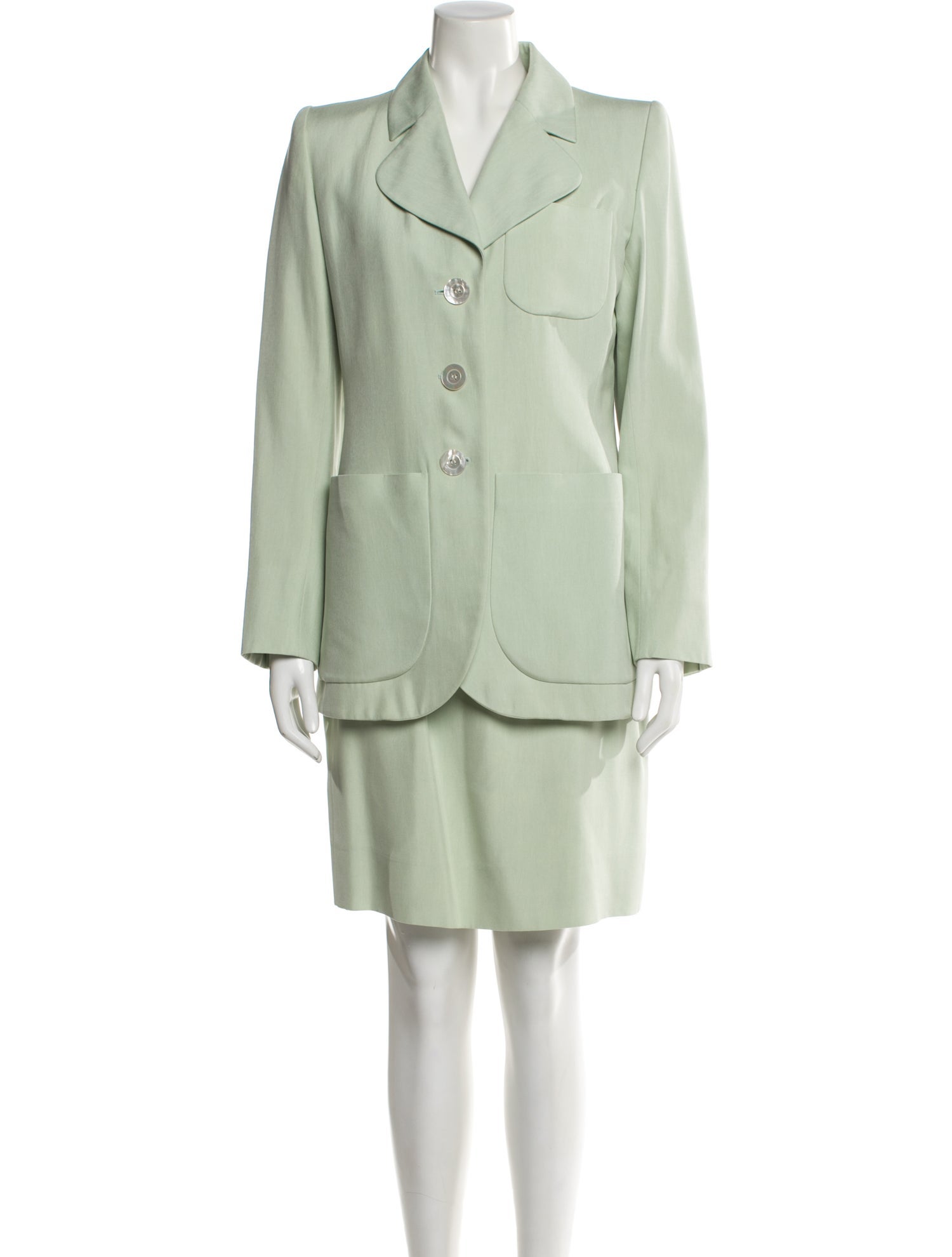Yves Saint Laurent Rive Gauche Vintage 1999 Skirt Suit