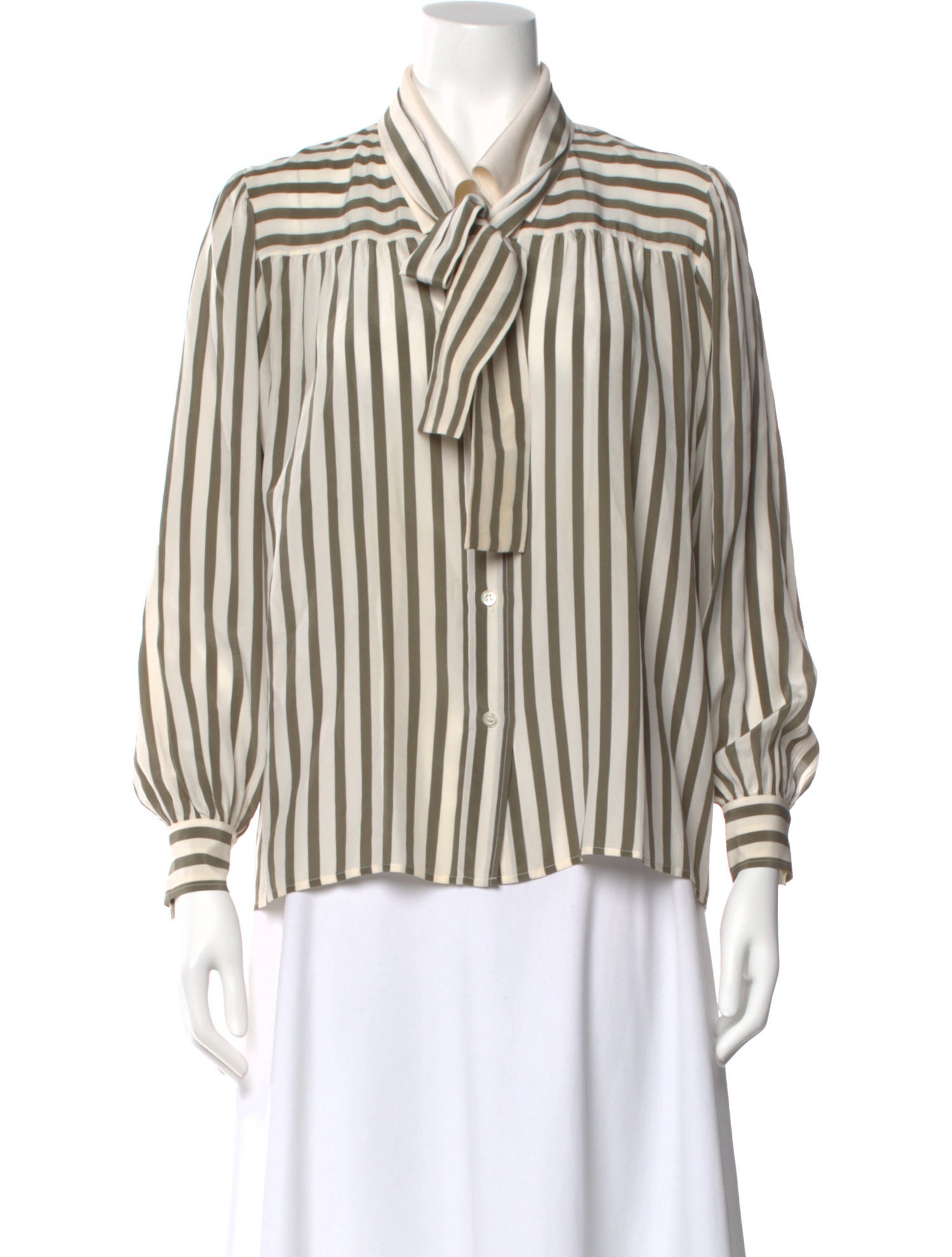 Yves Saint Laurent Rive Gauche Vintage Striped Blouse