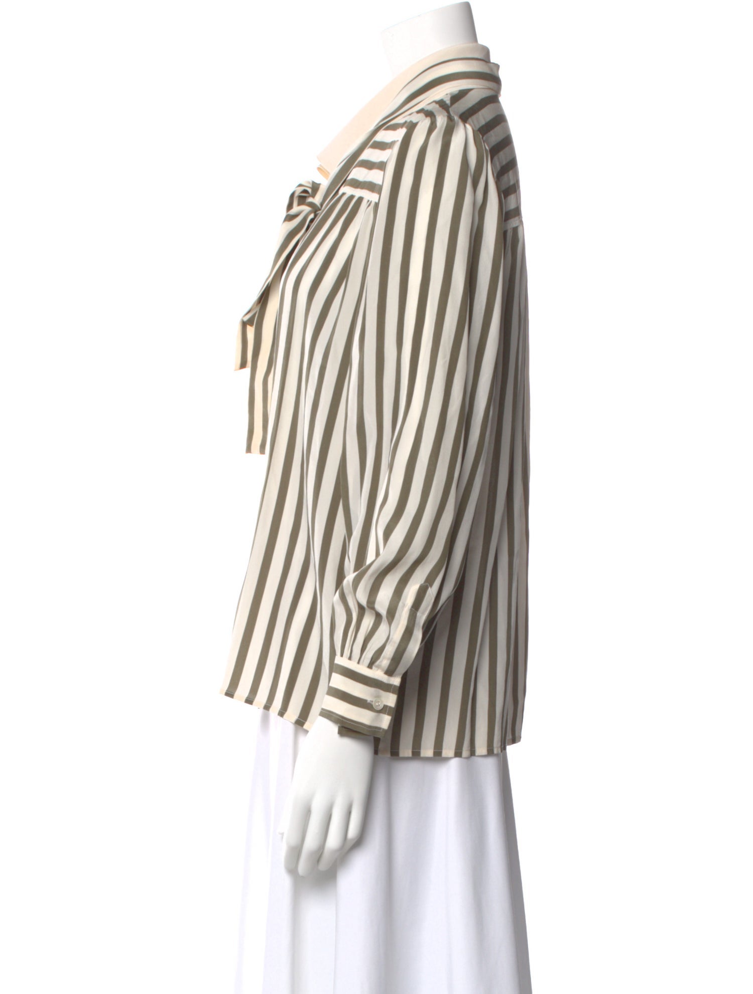 Yves Saint Laurent Rive Gauche Vintage Striped Blouse