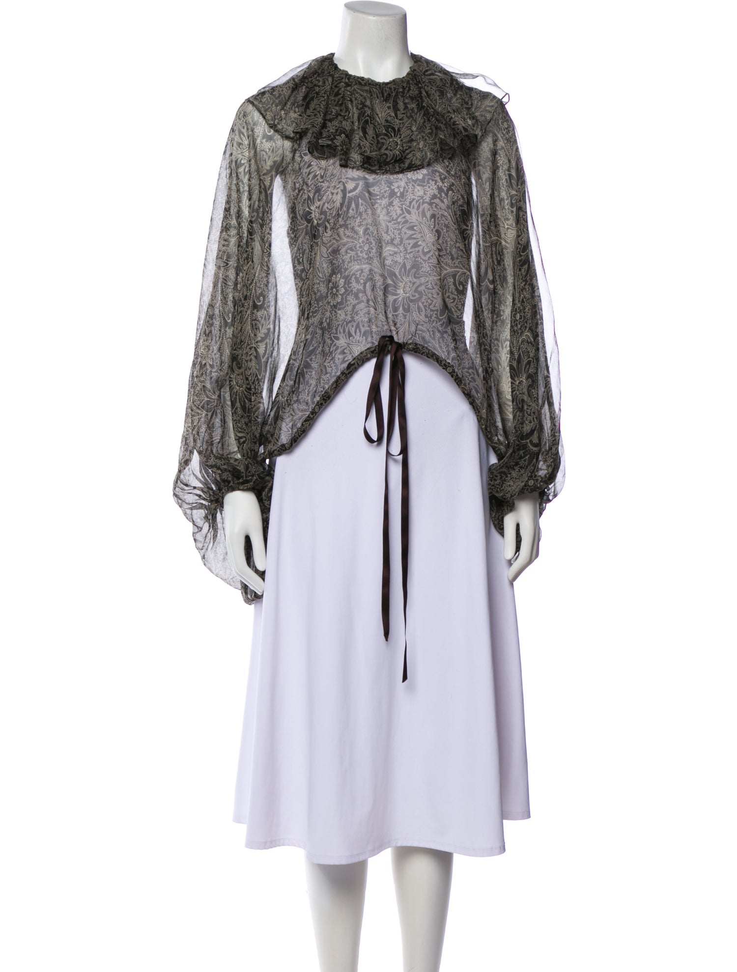 Yves Saint Laurent Rive Gauche Vintage 1980's Blouse