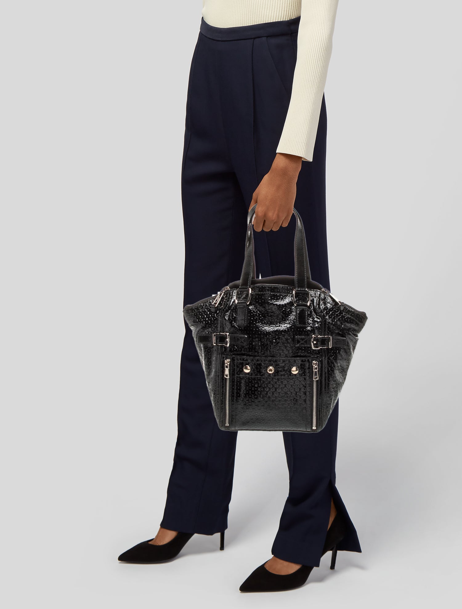 Yves Saint Laurent Rive Gauche Patent Leather Downtown
