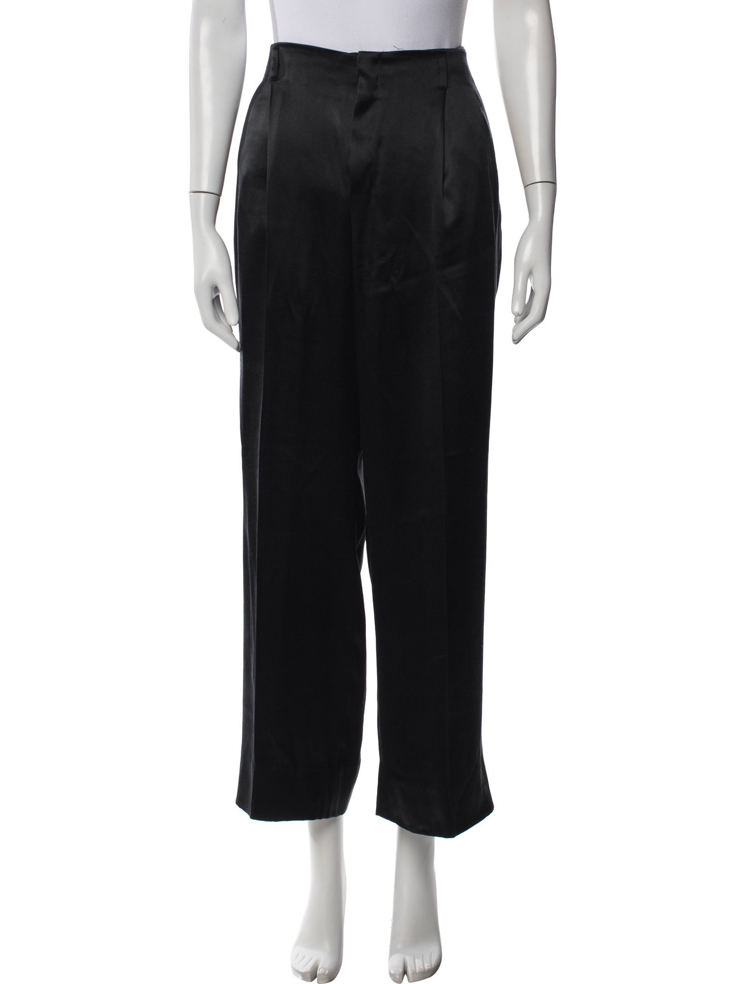 YSL Rive Gauche SS00 シルク　ワイド　スラックス　46 Yves Saint Laurent Rive Gauche Pants for Women | The RealReal