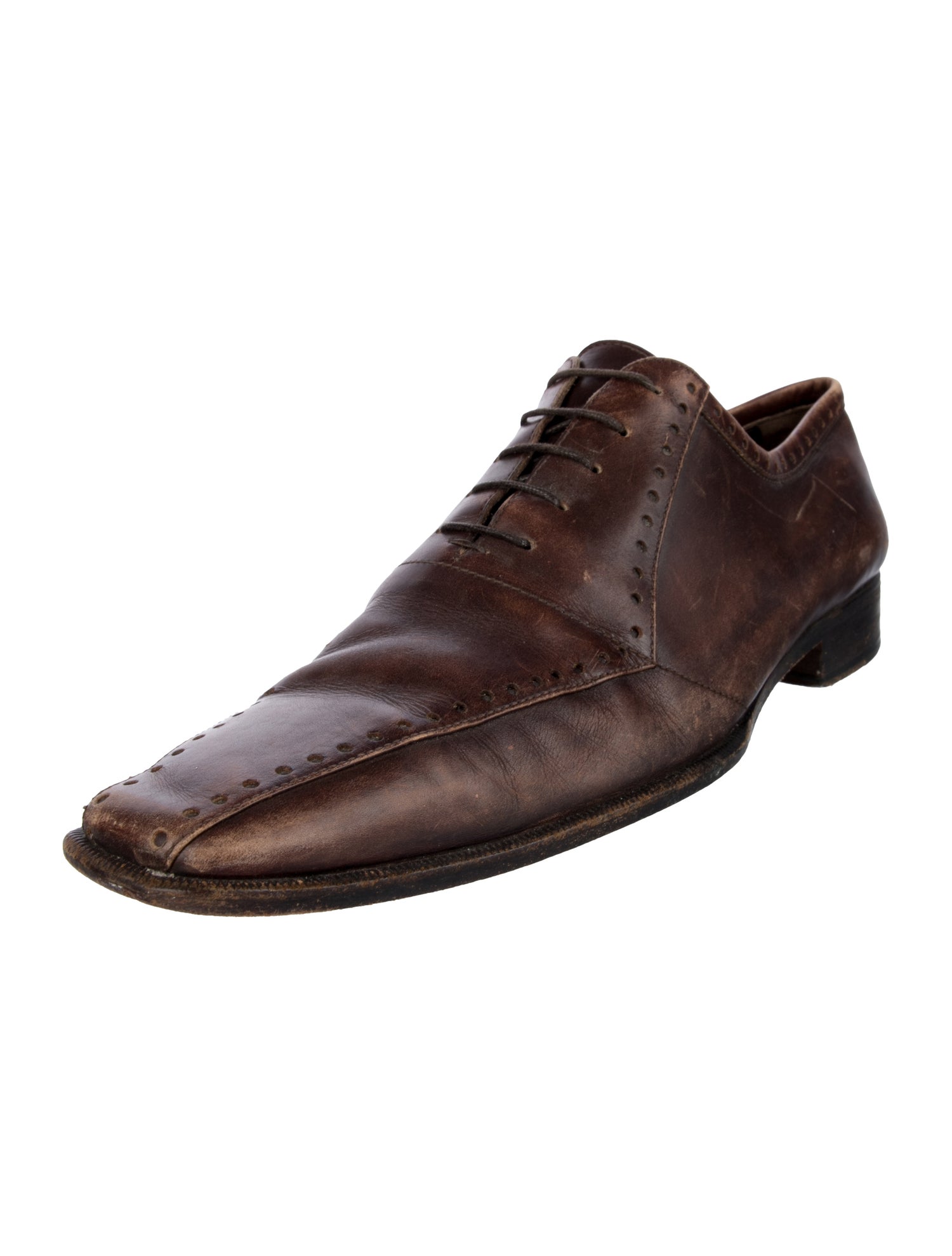 Yves Saint Laurent Rive Gauche Leather Oxfords