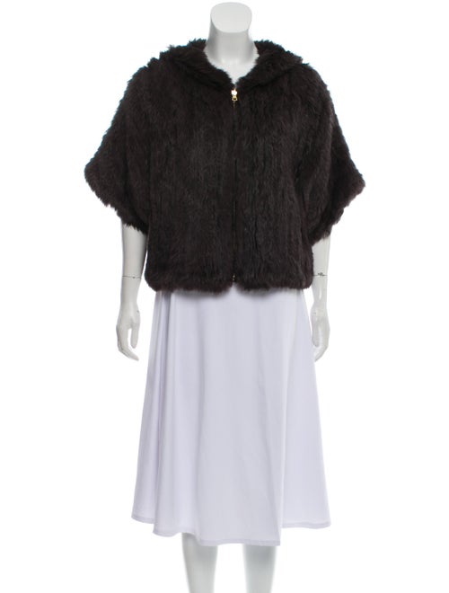 Yves Salomon Hooded Fur Jacket