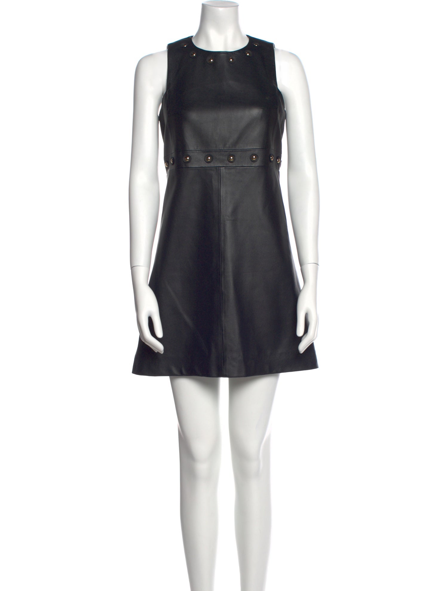 Yves Salomon Lamb Leather Mini Dress