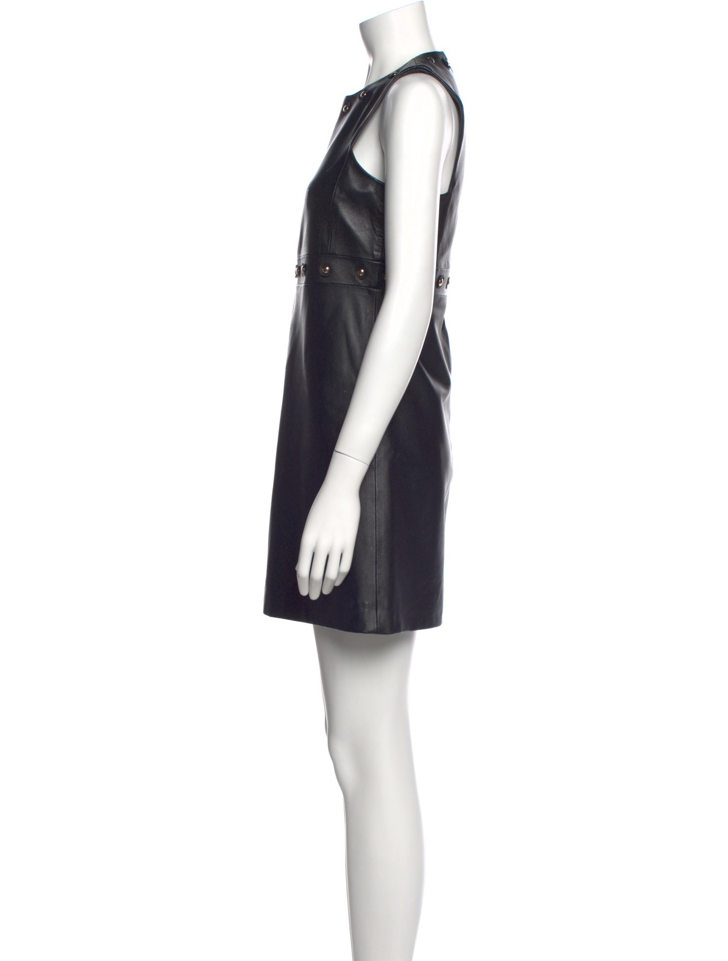 Yves Salomon Lamb Leather Mini Dress