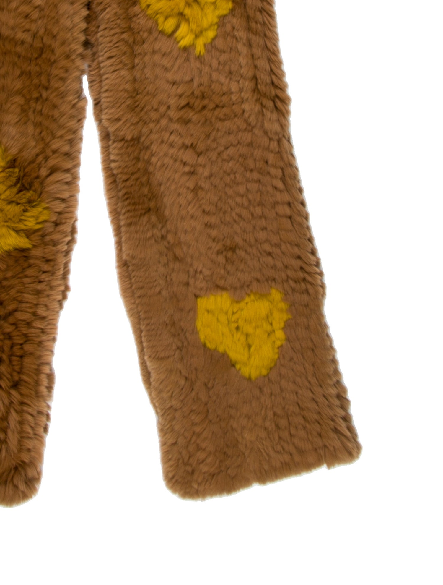 Yves Salomon Fur Printed Shawl